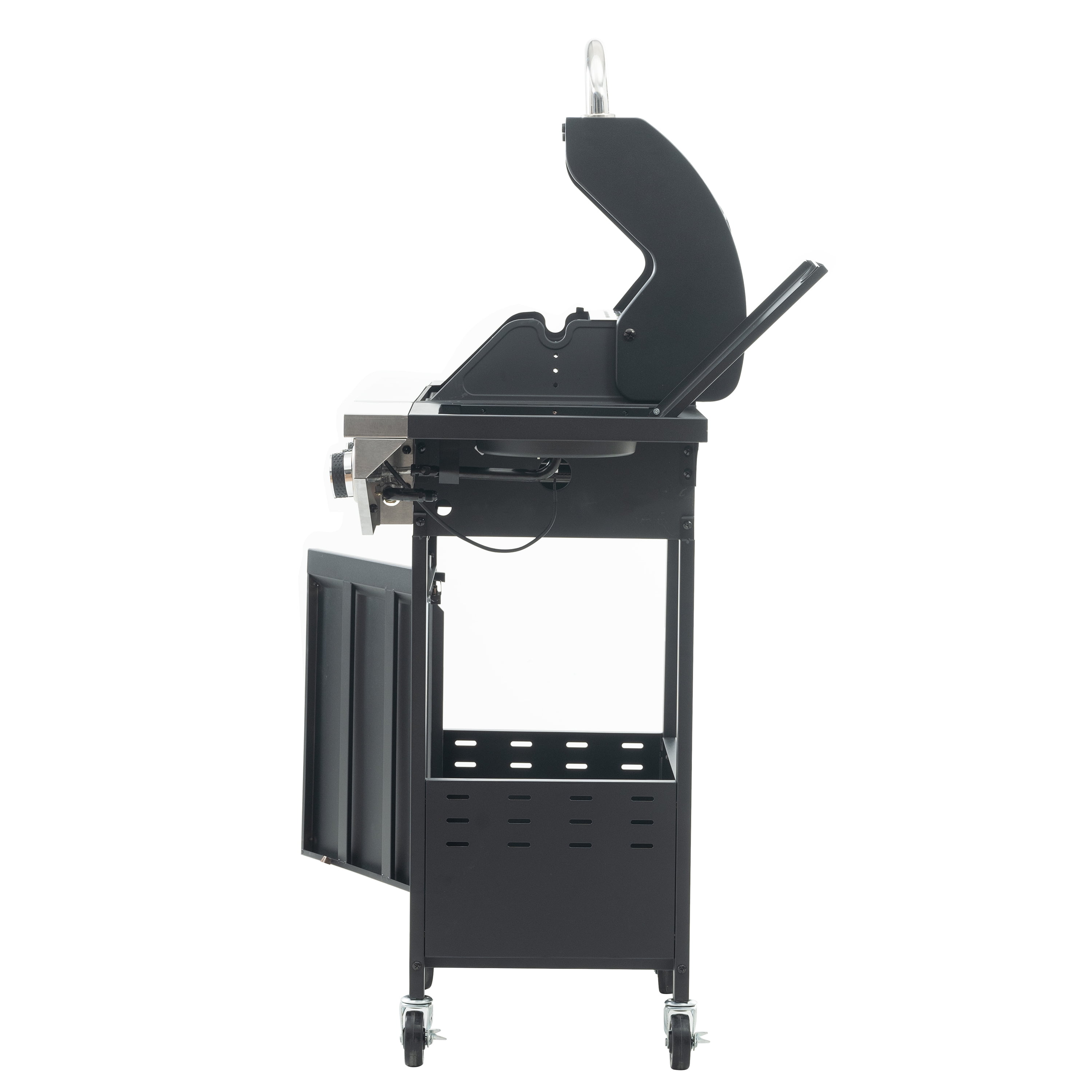 バーベキュー・調理用品 Black LabelFlatBurnerFullBlackverGS-450R SUGIFT Outdoor Barbeque, 3 Burner BBQ Propane Gas Grill