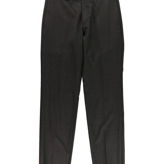 Calvin Klein Mens Flat Front Casual Trouser Pants, Grey, 32W x 34L