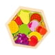 thumbnail image 5 of Rompecabezas de madera, juguetes Montessori, rompecabezas apilables, rompecabezas para niños pequeños Patrón C, 5 of 9