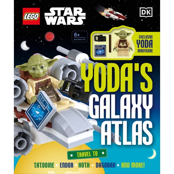 Pre-Owned Lego Star Wars Yoda's Galaxy Atlas: With Exclusive Yoda Lego Minifigure (Hardcover) 0744027276 9780744027273