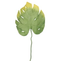 Northlight 26.5" Yellow/Green Split-Leaf Philodendron Flower Artificial Floral Spray