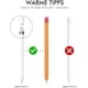 thumbnail image 2 of Funda bicolor Apple pencil 1ª generación, funda protectora de silicona antideslizante Apple pencil 1ª generación (naranja + rojo) JM, 2 of 4