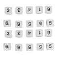 thumbnail image 2 of Table Game Polyhedral , 20PCS 6 Sided Number  Plastic 16mm Round Corner Polyhedral  Set for Numeral Teaching Board Games, 2 of 7
