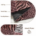 thumbnail image 5 of Animal Print Area Rugs 4x6 ft Rustic Leopard Zebra Tiger Stripes Plaid Red Washable Rug Non Slip Indoor Carpet Absorbent Floor Mat for Living Room Bedroom Dining Room, 5 of 9
