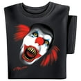 thumbnail image 2 of Collections Etc Screaming Clown Novelty Short Sleeve Graphic Tee, 2 of 4
