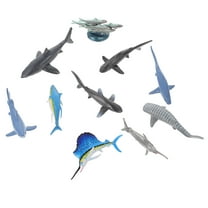 MUSEYA Realistic Sea Life Toys Small Ocean Animal Figures Multi 10Pcs Set