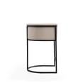 thumbnail image 3 of Manhattan Comfort Cosmopolitan 33.8 in. Cream and Black Metal Counter Height Bar Stool, 3 of 3