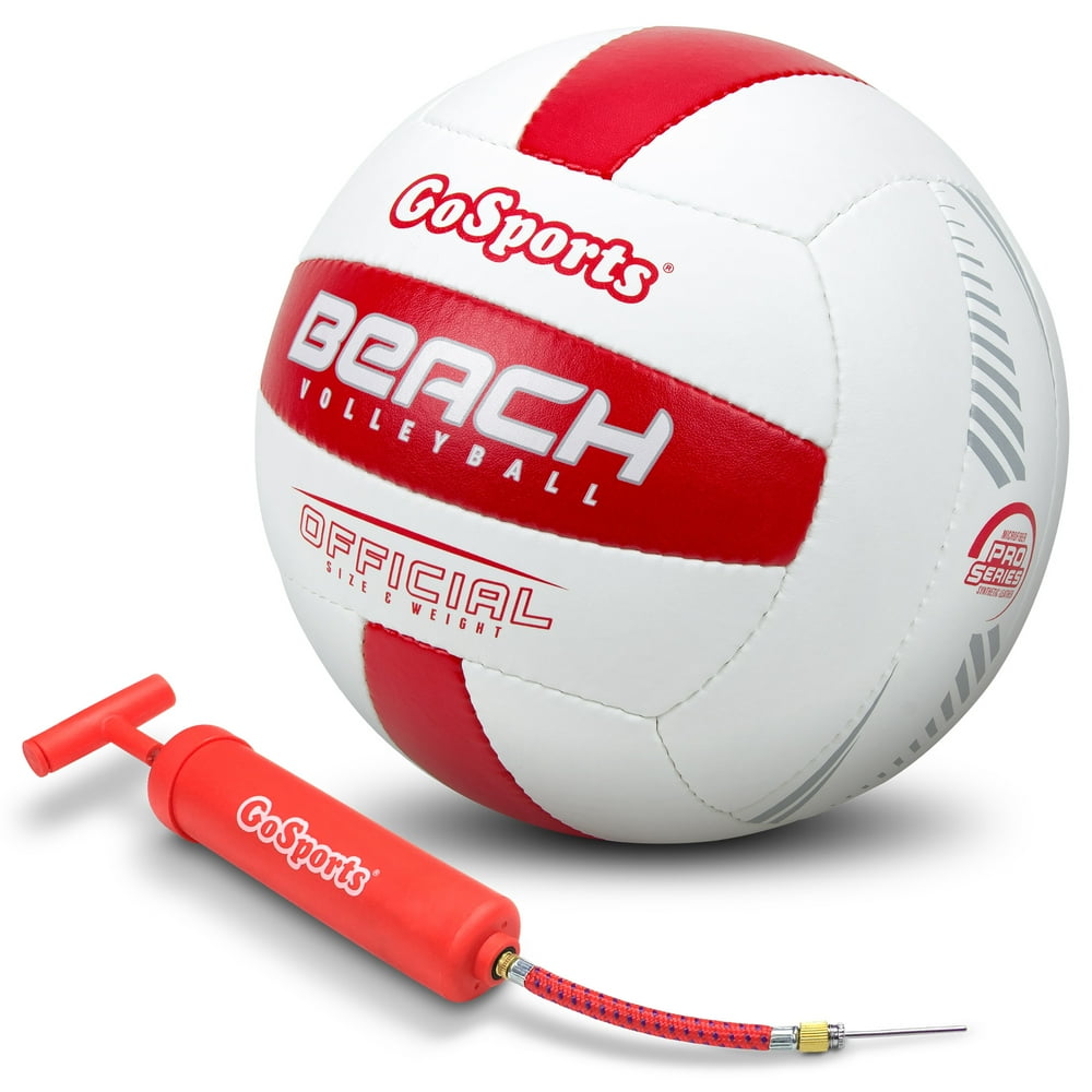 GoSports Pro Series Outdoor Beach Volleyball Regulation Size & Weight with Bonus Air Pump