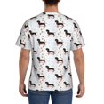 thumbnail image 2 of Naloa Dachshund Dog Men's T-Shirt Sport T-shirt Men's Basic Tee Casual Men's Shirt, Round Neck, Short Sleeves - X-Large, 2 of 5
