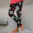 thumbnail image 2 of Hueook White Leggings for Women Womens Christmas Fashion Printed Leggings Yoga Casual Pants Leggings Multicolor 3X, 2 of 5