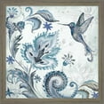 thumbnail image 2 of Great Art Now Watercolor Boho Blue Hummingbird by Tre Sorelle Studios, 2 Piece Framed Art Set Each 13.5W x 13.5H, 2 of 3