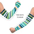 thumbnail image 4 of Vector Striped Summer Pattern Sun Protection Cooling Arm Cover Men's Women's Youth Sun Protection Sleeve, 4 of 7