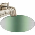 thumbnail image 2 of Sage Green Grey Ombre 4ft Round Rug, Modern Abstract Art Gradient Non-Skid Rubber Backing Large Area Rugs - Living Room Bedroom Home Office, Indoor Floor Mat Carpets Washable Rug, 2 of 9