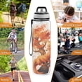 thumbnail image 7 of Fox Tree and Leaves Sports Water Bottle Portable Travel Mug 32oz BPA Free Leak Proof Straw Transparent Tritan for Gym Yoga Cycling Camping, 7 of 7