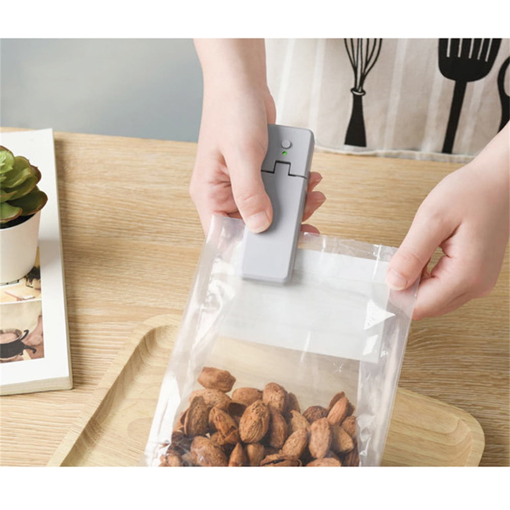 LEERUI Mini Sealers Machine, Rechargeable Heat Sealers, 2 in 1 Portable