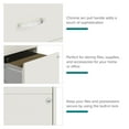 thumbnail image 3 of Space Solutions 18" Deep 2 Drawer Letter Width Mobile Vertical File Cabinet with Accessory Drawer, White/Teal, 3 of 16