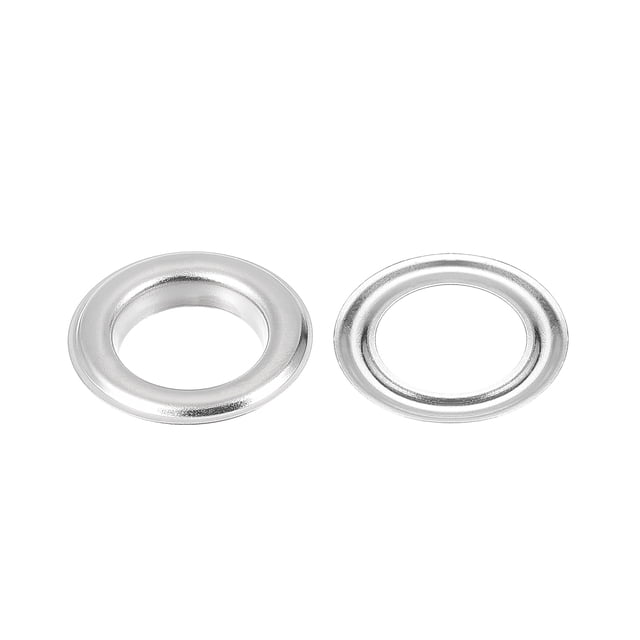 Unique Bargains Silver Tone Metal Grommets Eyelets (100 Sets)