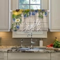 thumbnail image 5 of Sunflower Kitchen Curtains 2 Panels UV Protected Tier Curtains, Half Window Curtains Kitchen Tiers for Guest Room Bathroom Sink Laundry Room Basement,24"x27", 5 of 7