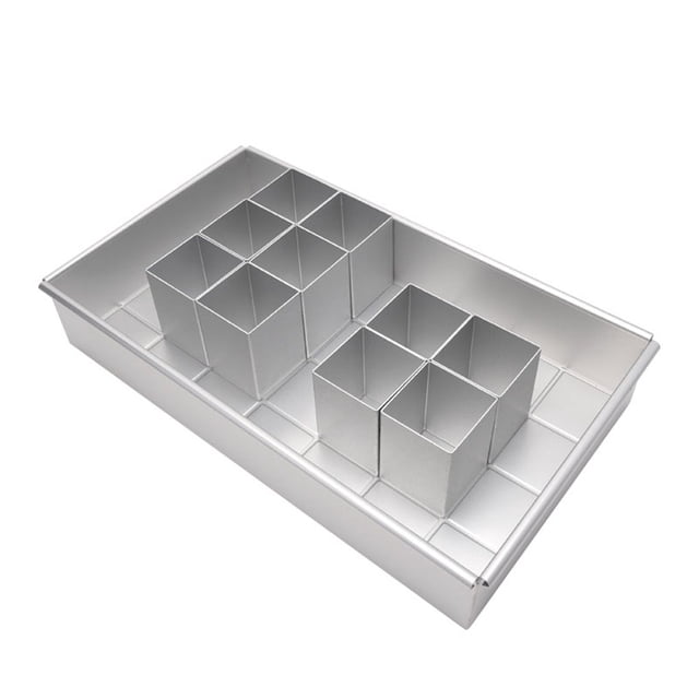 Molde para pasteles Molde para hornear pasteles ajustable Bandeja para hornear de aleación de aluminio Herramienta para hacer pan de panadería casera Inevent HA000309-00B
