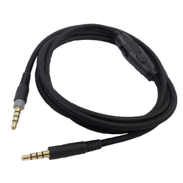 Detachable 3.5mm Gaming Headphone Cable 1.5M for HyperX Cloud/Cloud for Alpha Headset Audio Cable Noise Reduction
