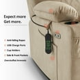 thumbnail image 5 of MCombo Small Triple Motor Power Lift Recliner with Adjustable Headrest for  Petitie Elderly, Fabric, Beige, 5 of 9