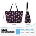 thumbnail image 4 of Fotbe Cartoon Donut Planets Bolsa de Viaje para Playa - Resistente al Agua, Bolsa Tote de Gran Capacidad y Ligera con 7 Bolsillos para Mujeres y Hombres, 4 of 7