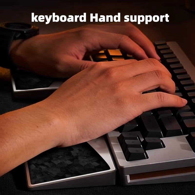 Aluminum Keyboard Wrist Rest, Easy-Clean Metal Palm Rest Pad for Mechanical Gaming Keyboards, Ergonomic Wrist Support (Model K1)