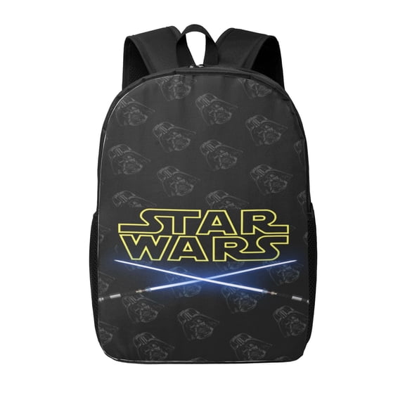 Darth Vader Backpack Cute Pattern College Laptop Schoolbag 17 Inch Large Daily Travel Hiking Sports Casual Daypack