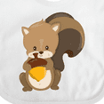 thumbnail image 4 of Inktastic Cute Woodland Animal Squirrel Boys or Girls Baby Bib, 4 of 4