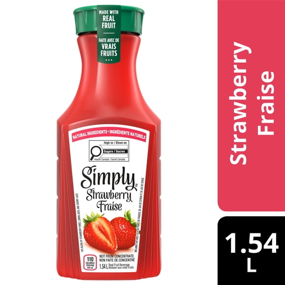 Simply Strawberry Bottle, 1.54 Liters