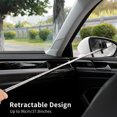 thumbnail image 4 of Car Rearview Mirror Wiper, Telescopic Auto Mirror Squeegee Portable Side Mirror Squeegee Cleaning Brush for Glass Window Windshield, Black, 4 of 7