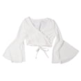 thumbnail image 1 of Blusa cruzada con escote en V Nikou Mujer Lazo en la espalda Manga larga Talla XL, 1 of 15