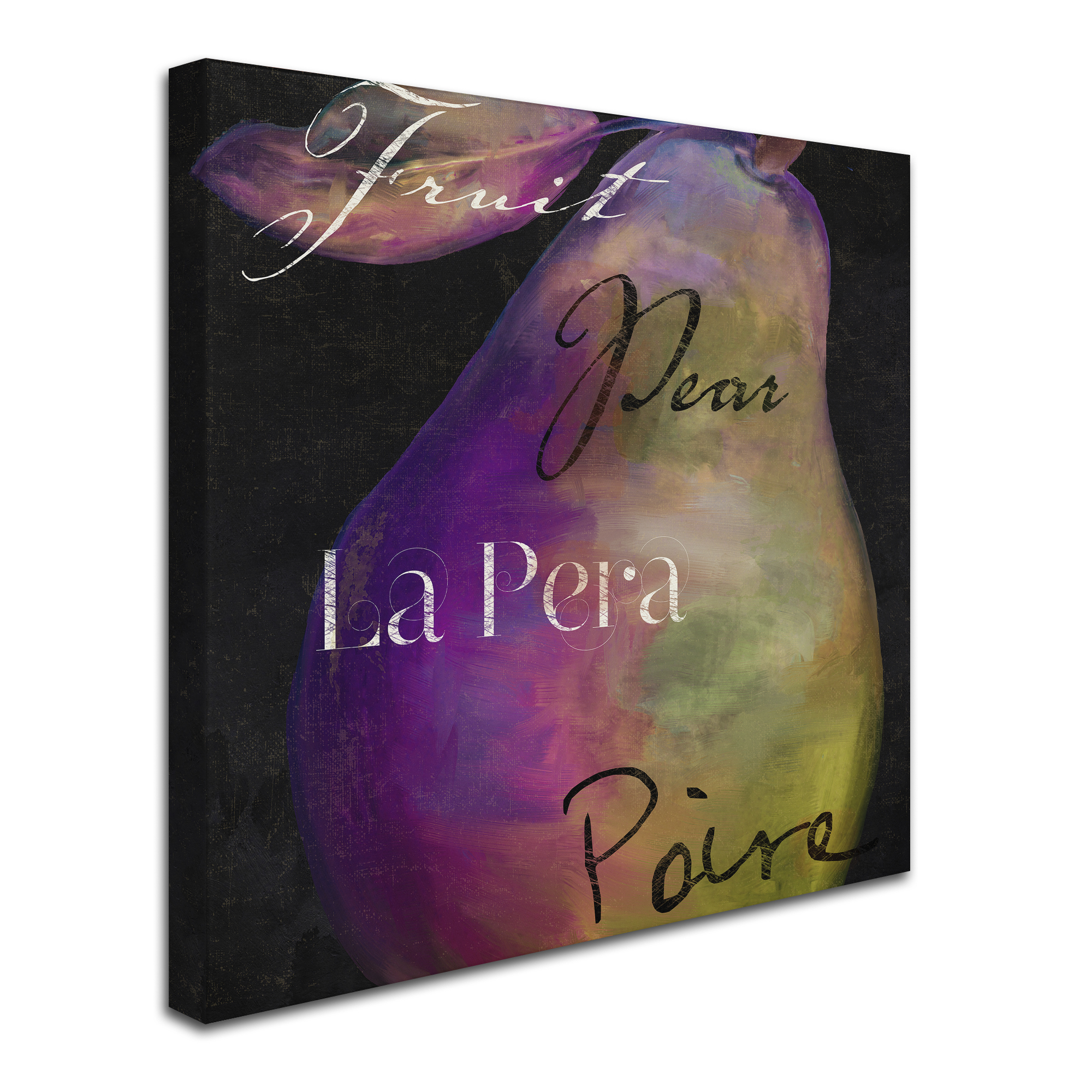 Trademark Fine Art "Painted Pear II" Canvas Art by Color Bakery