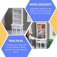 thumbnail image 2 of BRIGHTFUFU Micro Mini Bookshelf White Wooden 1Pack, 2 of 8