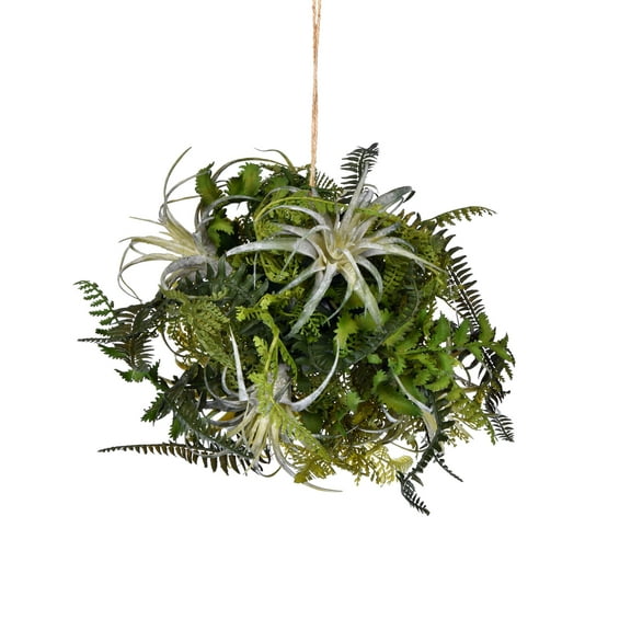 Vickerman 10" Artificial Green Fern Ball.