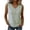 Green, variant on Women's Gingham Henry Neck Tank Top Summer Trendy V-Neck Button Down Blouses Loose Fit Regular Sleeveless Vacation Tops Red