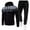 Black, variant on WILLBEST Essentials Hoodie Men with Pants Hoodie Plus Leisure Winter Hooded Women Suits Sweaters Zipper and Pants Sweatershirt Top Trousers Aesthetic Hoodie Women