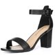 thumbnail image 1 of Sandalias de Tacón Alto Allegra K Negro PU 35, 1 of 7