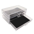 thumbnail image 4 of Acrílico Transparente De 3 Cajones, Almohadillas Negras Extraíbles, Organizador De Maquillaje De 3 Cajones Para El Hogar ANGGREK Acrylic Makeup Organizer Drawers, 4 of 8