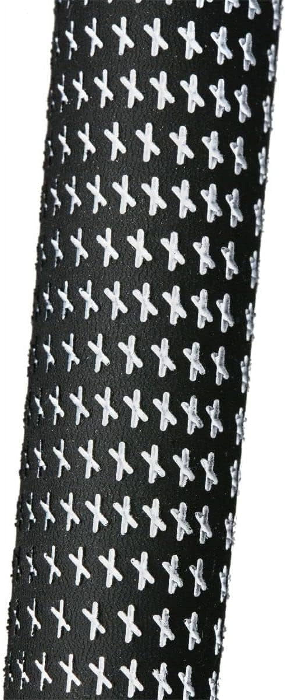 Karma Velour Black/White Midsize (+1/32”) Golf Grips, 13 Piece Set with 13 Tape Strips