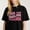 Black-4, variant on Colorful Preschool Squad Graphic For Women Fun School themed Casual Tee print T Shirt