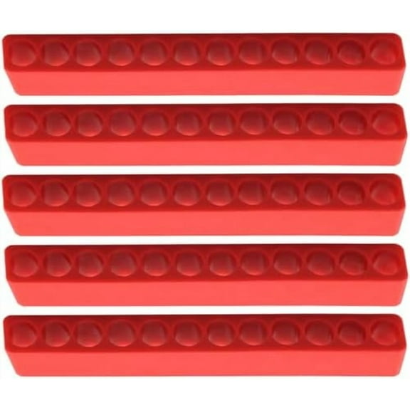 5PCS 12 Holes Hex Bit Organizer 1/4 Inch Screwdriver Head Holder Flexible Plastic Material for Tool Storage Site Work Home Maintenance$$Tools & Hardware Other