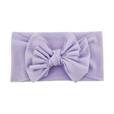 

Toddler Baby Boys Girls Solid Bowknot Stretch Knitted Hairband Headwear Headband