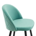 thumbnail image 5 of Modway Cordial 25.5" Velvet & Metal Counter Stools in Black/Mint (Set of 2), 5 of 10