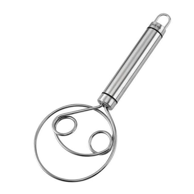 Batidor de masa de acero inoxidable, batidor de huevos, batidor de huevos, manual de cocina, para hornear harina, batidor de huevos