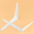 thumbnail image 1 of Soportes de estante, soportes de estante de pared, soportes de estante de libros, soportes de estante flotante, blanco, paquete de 10, 100 mm * 125 mm Banban ZefeiWu 8390605363085, 1 of 1