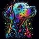 thumbnail image 1 of Cuadros Decorativos 5D bricolaje taladro redondo completo diamante pintura perro Kit arte decoración del hogar (A6584) Wdftyju  de costura negro 4 estilos, 1 of 9