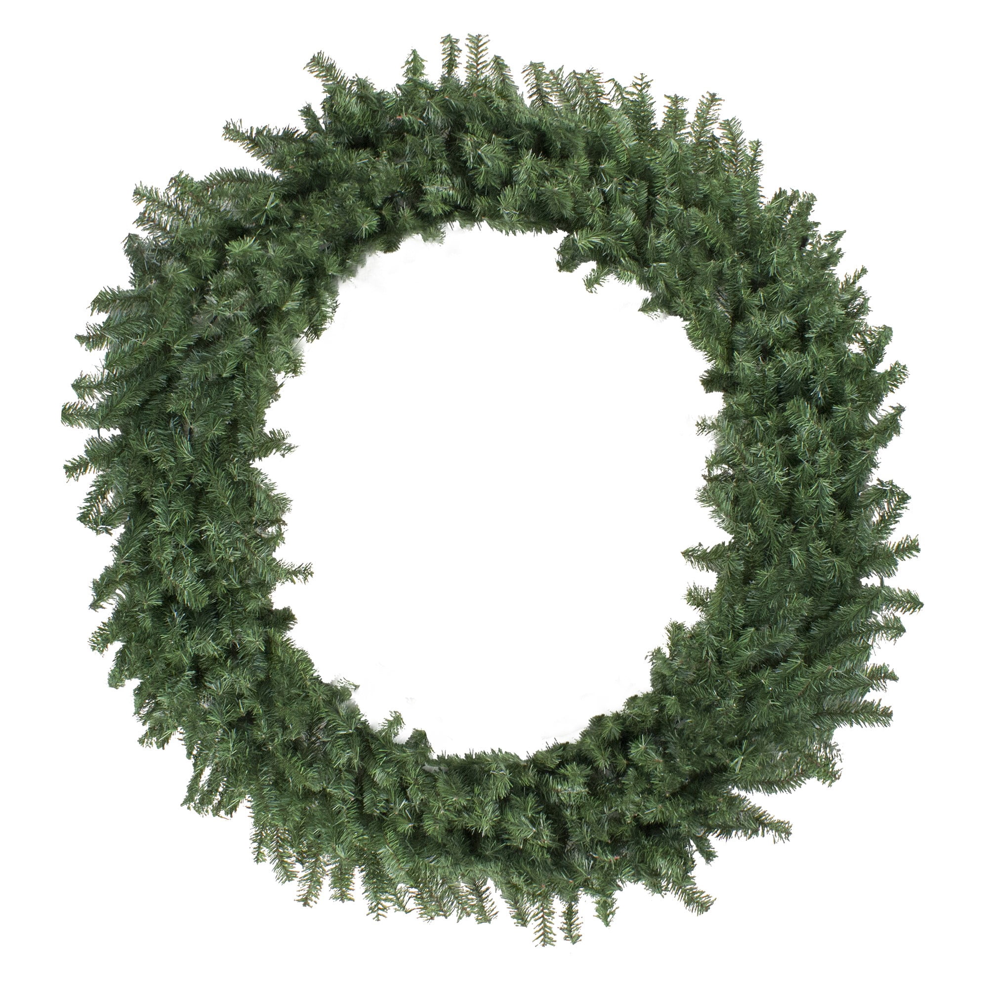 Northlight PVC Unlit Spiral Wreath, 72" (Green)