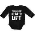 thumbnail image 3 of Inktastic Weightlifting You Had Me at Lift Boys or Girls Long Sleeve Baby Bodysuit, 3 of 5
