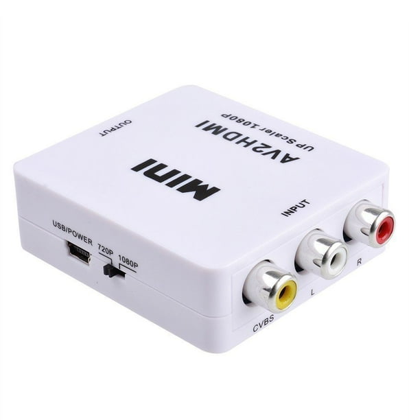 axGear RCA AV Audio Video Composite to HDMI 1080P Converter With Power Adapter